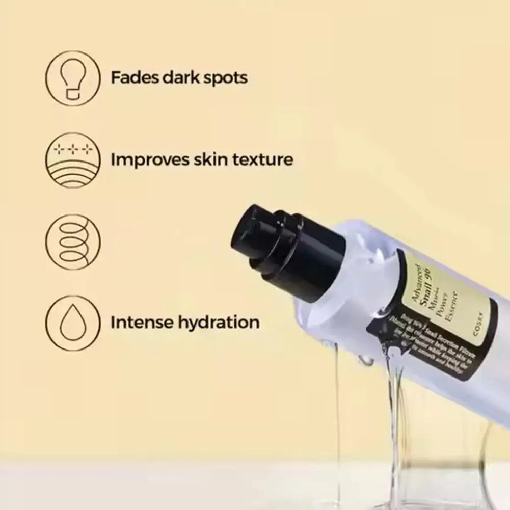 Snail 96% Facial Serum Essence Hyaluronic Acid Power Essence Hydrates Moisturizing Repairing For Skincare Products